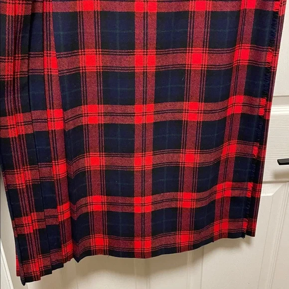 Mosbrook | Pure New Wool | Plaid |Tartan |Pleated | Wrap | Kilt | Skirt| Size 18 - Picture 6 of 16